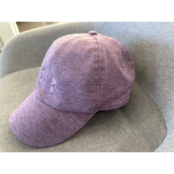 Under Armour Womens Hat Heathered Purple Mauve lavender UA Free Fit Adjustable - Picture 3 of 7